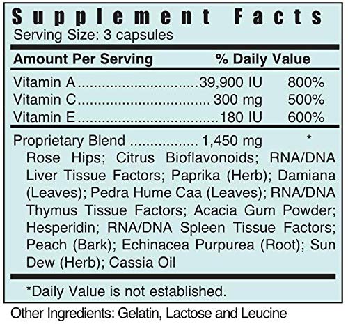Systemic Formulas Broad Spectrum 68g back view showing ingredients list