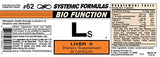 Systemic Formulas Liver Extracts 60 Capsules front view