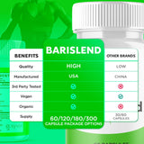 Syvor Barislend Capsules opened bottle showing capsules