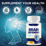 Syvor Brain Defender Capsules displayed with a measuring spoon