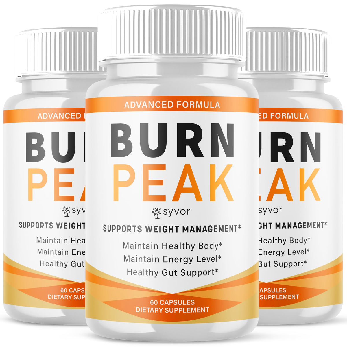 Syvor Burnpeak Capsules front view with packaging