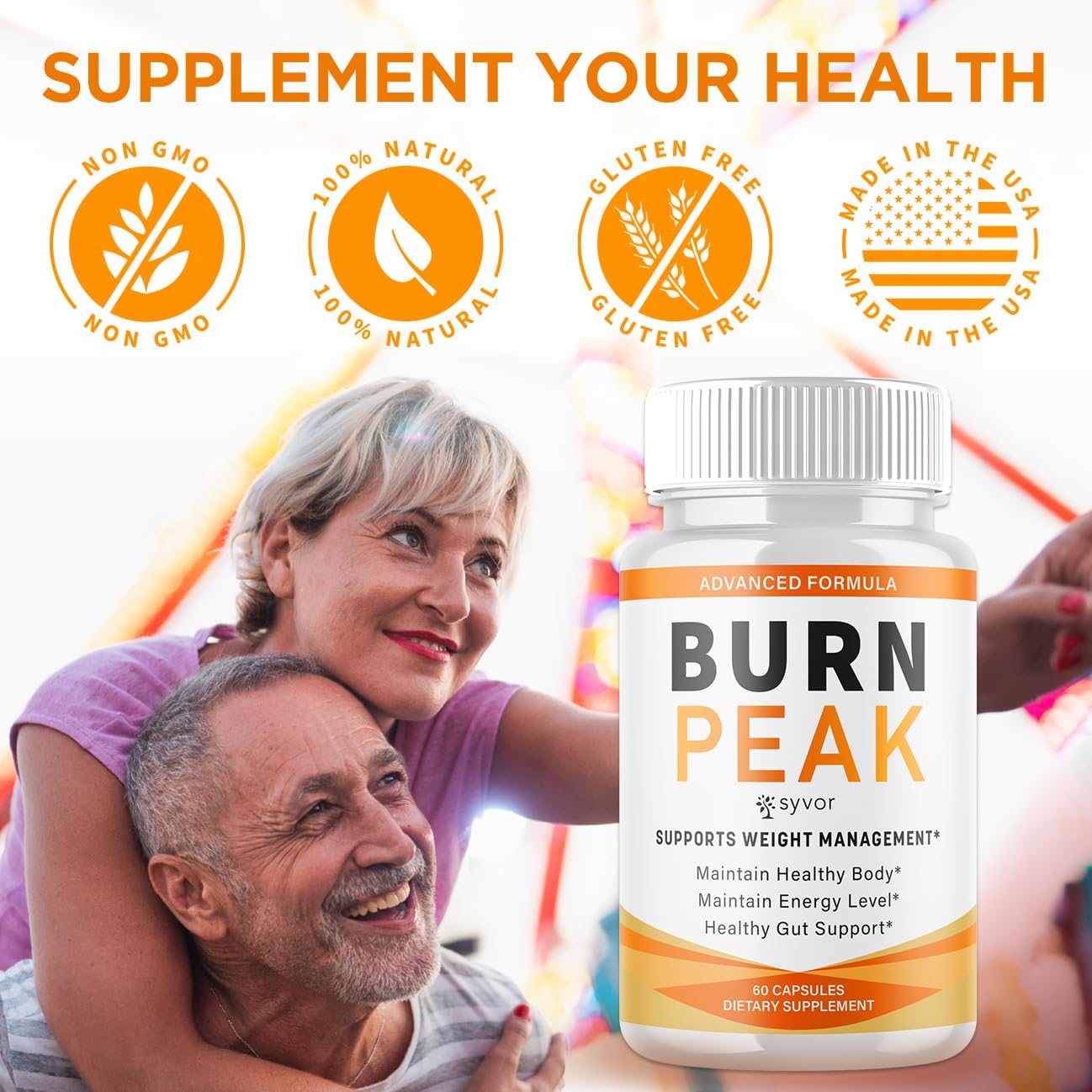 Syvor Burnpeak Capsules opened bottle showing capsules