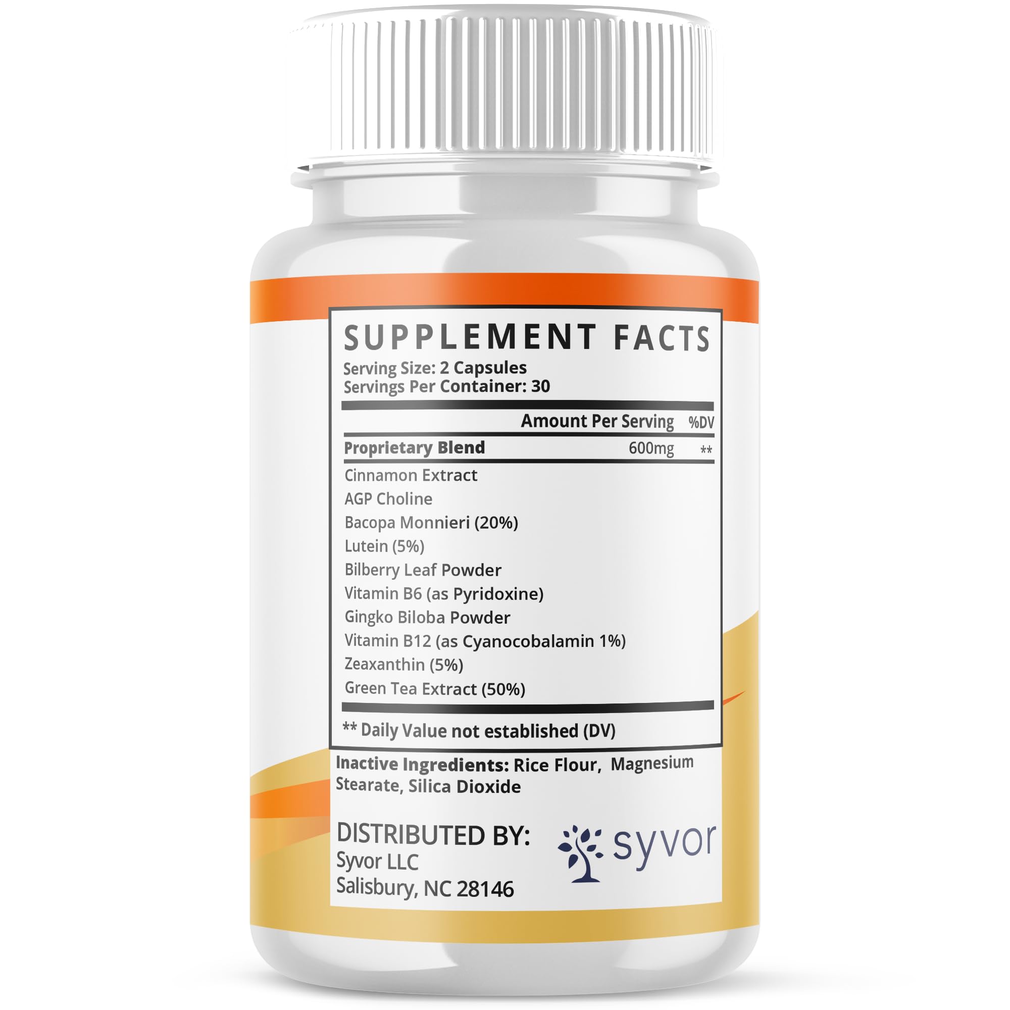 Syvor Burnpeak Capsules packaging on a kitchen counter