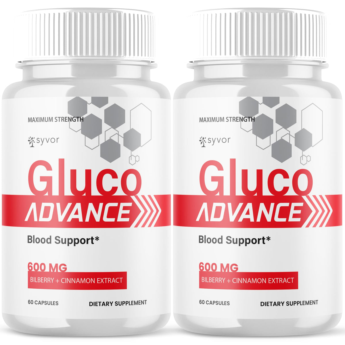 Syvor Gluco Advance Capsules bottle front view