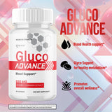 Syvor Gluco Advance Capsules opened bottle with capsules visible