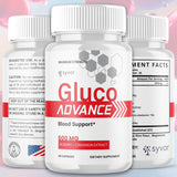 Syvor Gluco Advance Capsules side view showing label