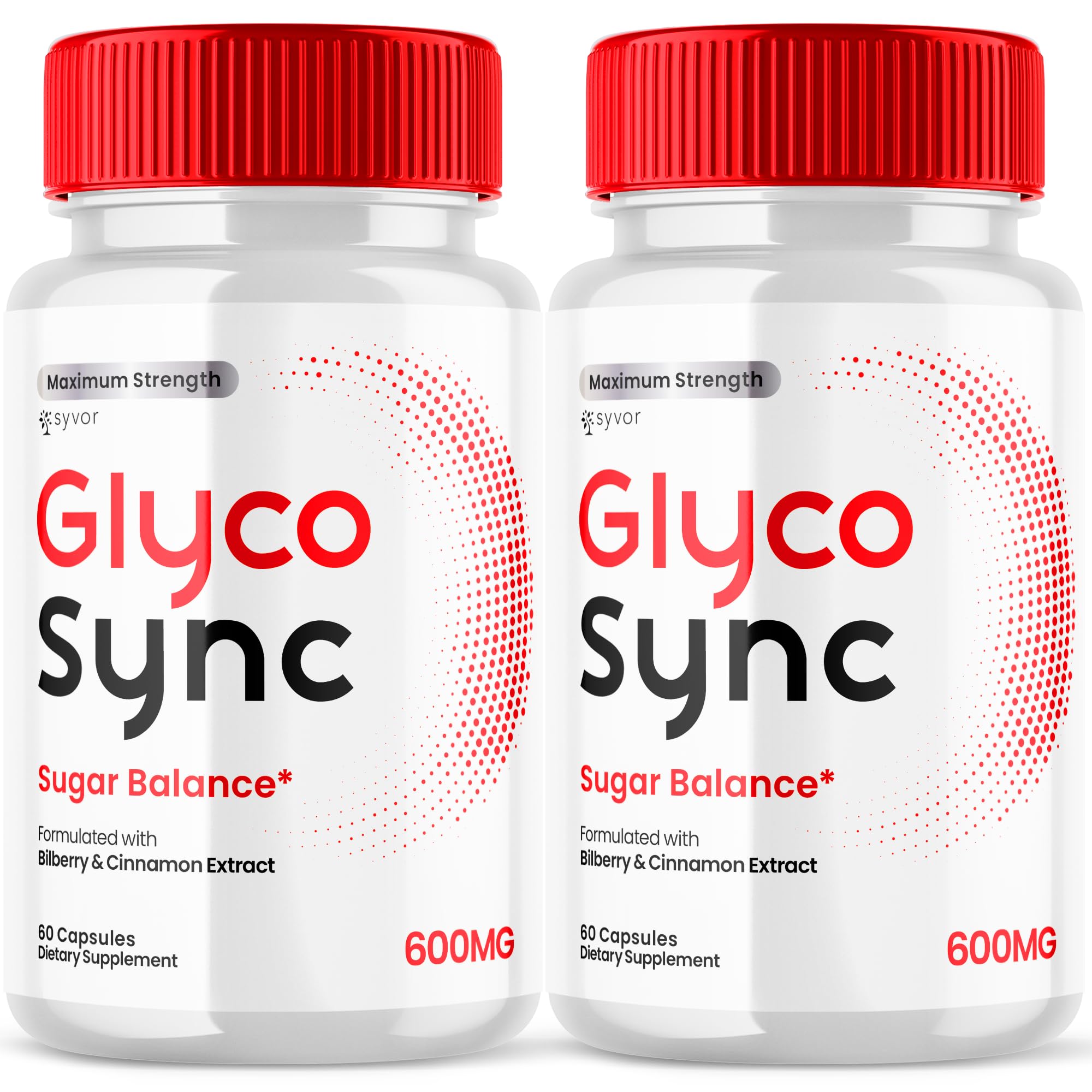 Syvor Glyco Sync Balance Capsules front view with bottle label