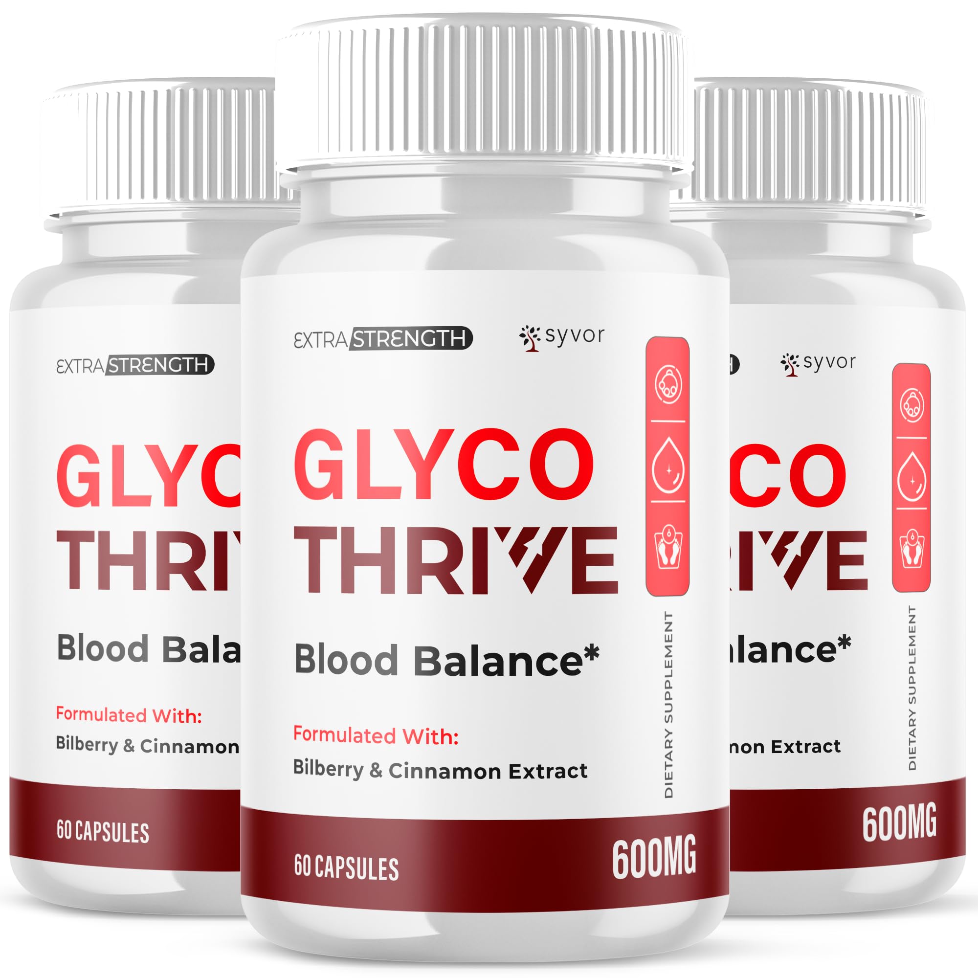 Syvor Glyco Thrive Capsules front view with packaging
