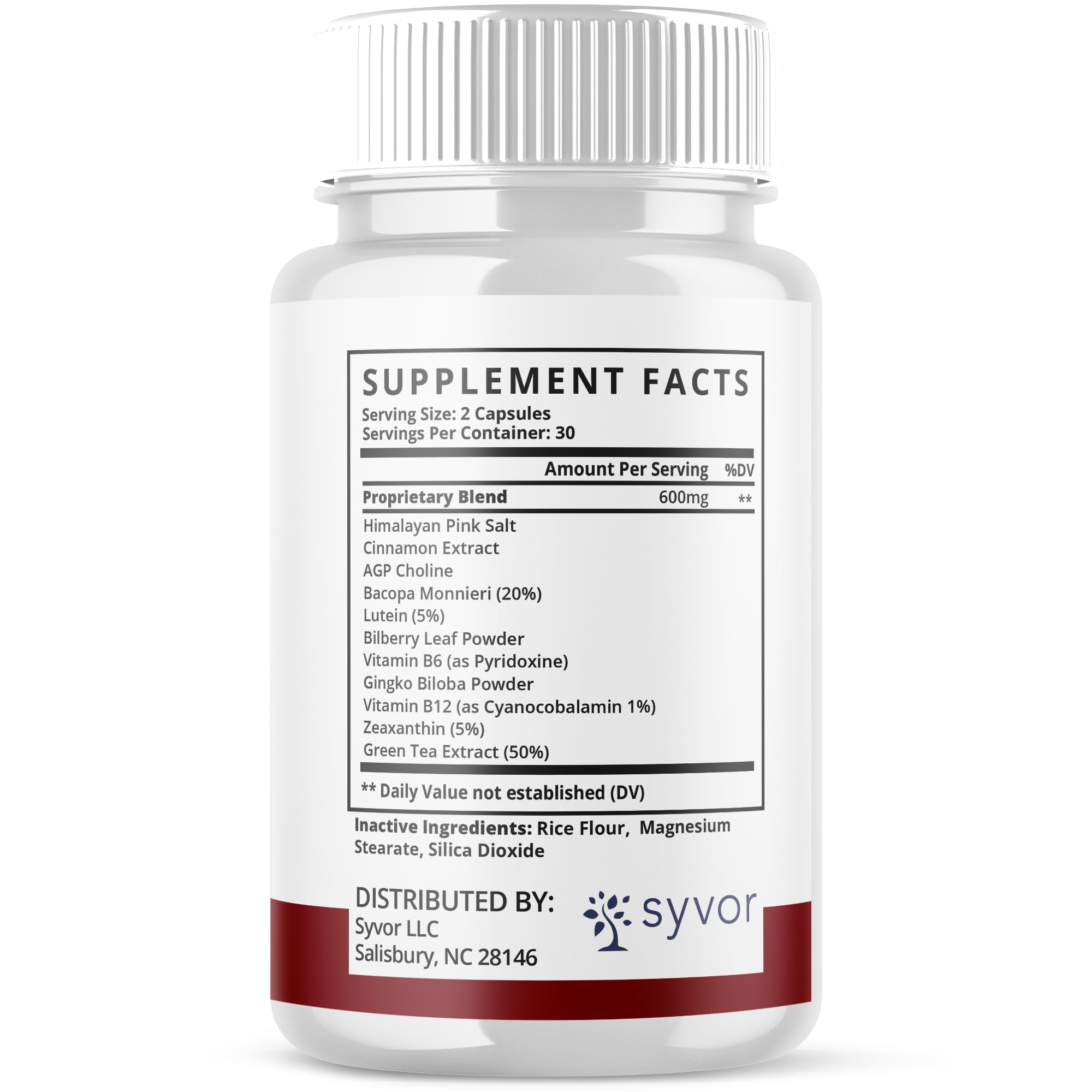 Syvor Glyco Thrive Capsules opened bottle with capsules visible