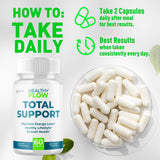 Syvor Healthy Flow Capsules bottle with capsules spilled out