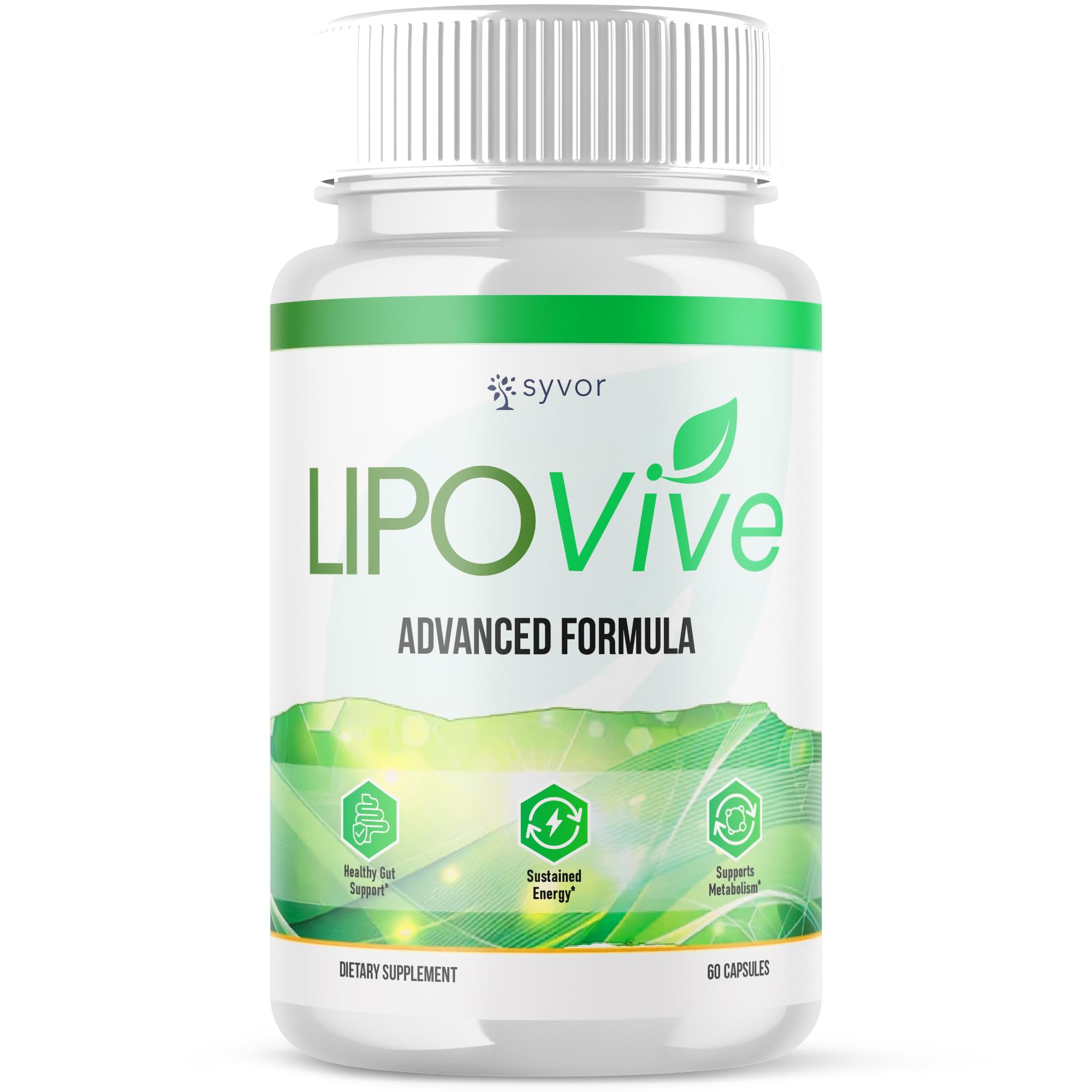Syvor Lipovive Max Strength Capsules bottle front view