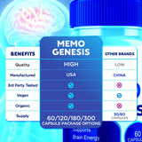 Syvor MemoGenesis Capsules bottle with 30 servings