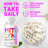 Syvor Mitolyn Capsules with a measuring spoon for dosage