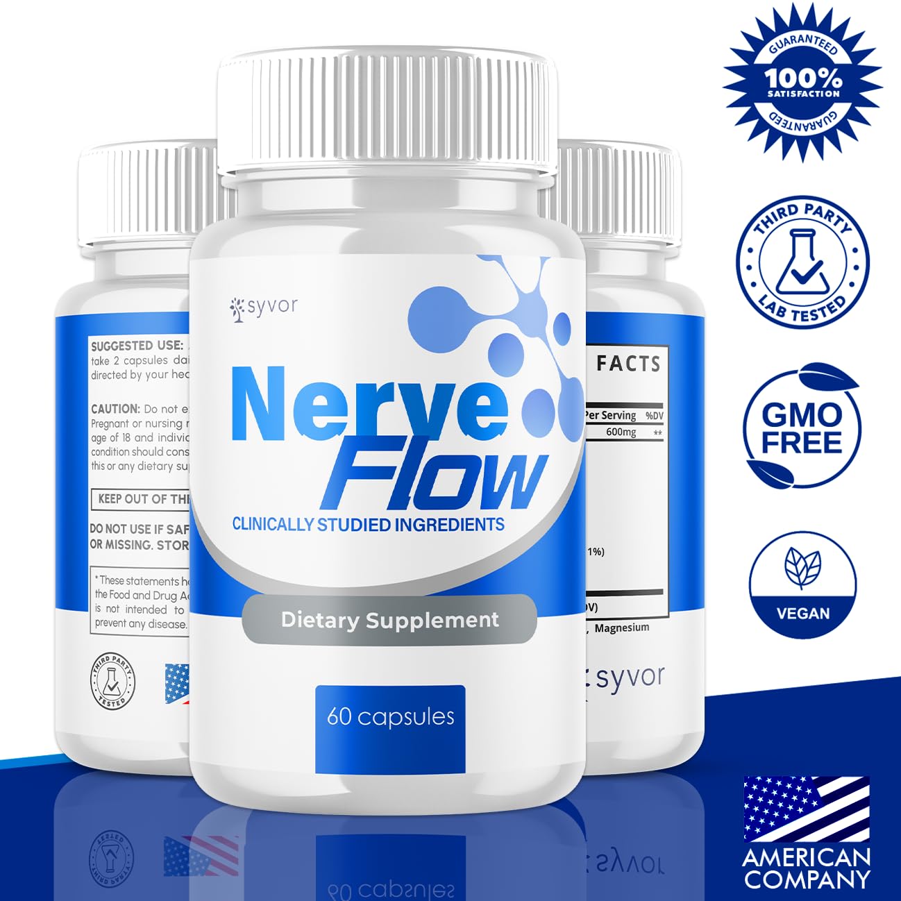 Syvor Nerve Flow Capsules bottle with label