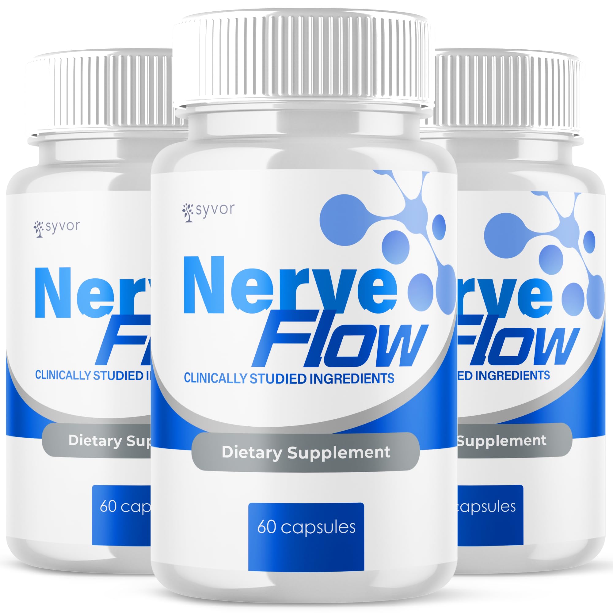 Syvor Nerve Flow Capsules front view with packaging