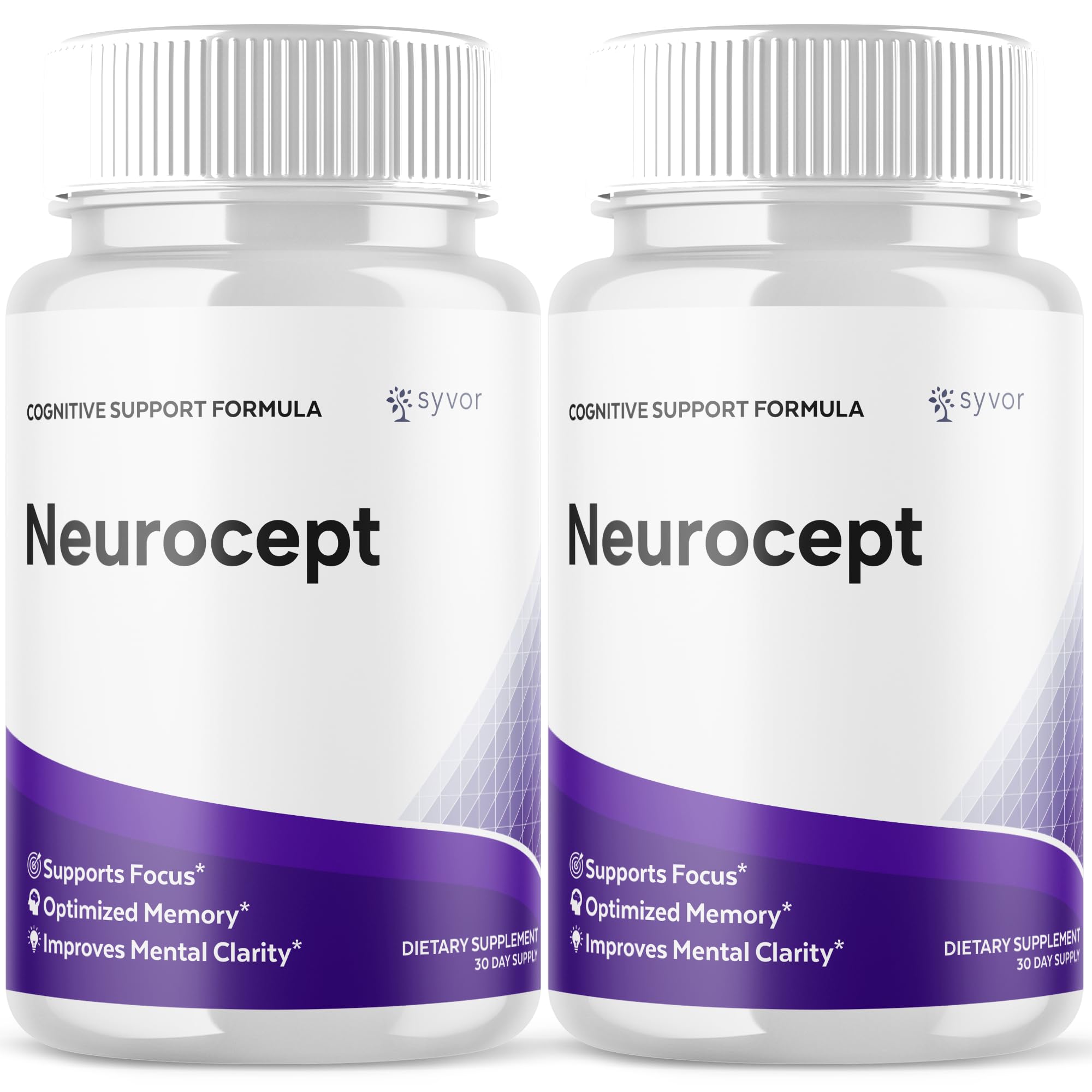 Syvor Neurocept Capsules bottle front view with 30 servings