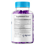 Syvor support TRT Gummies bottle with a hand reaching for a gummy