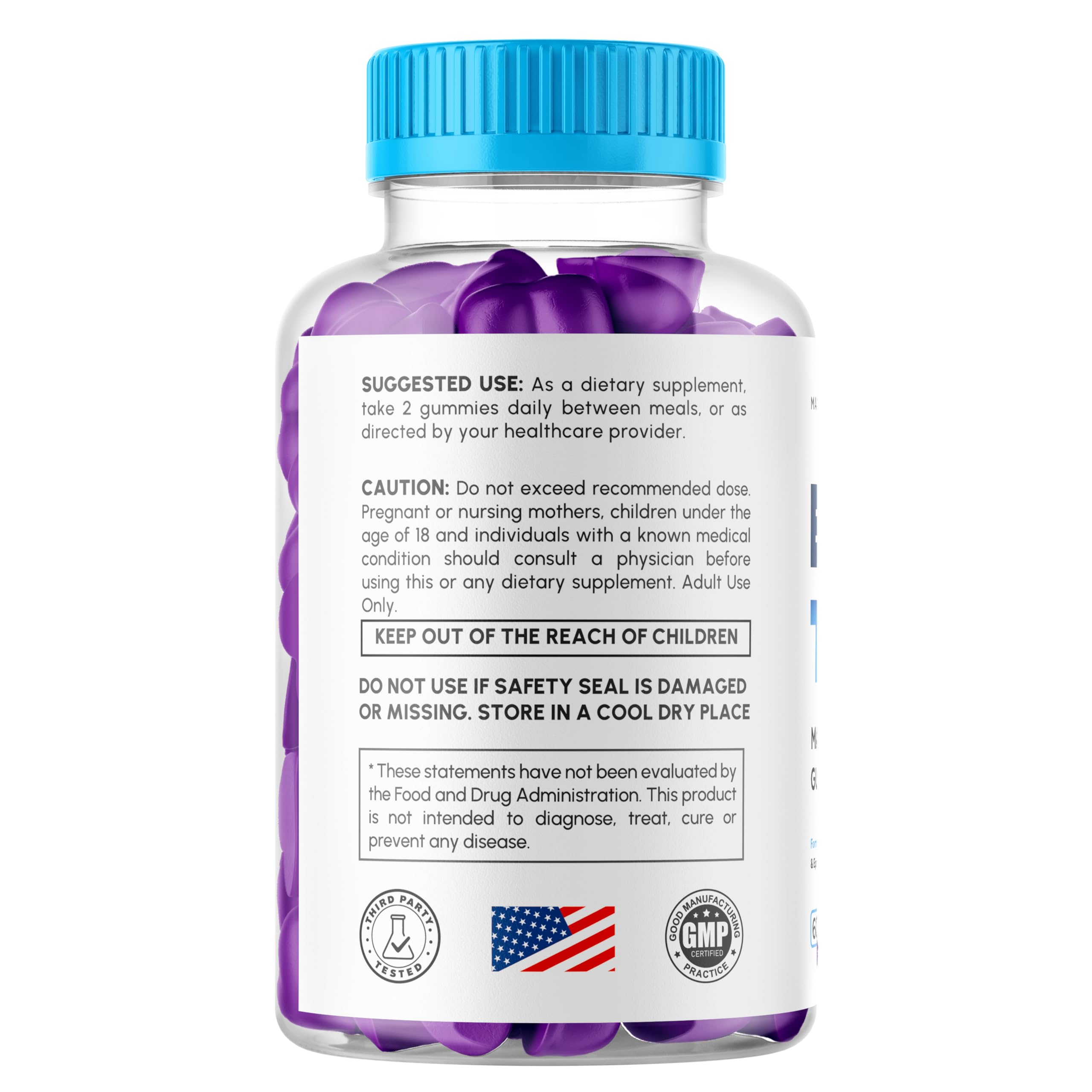 Syvor support TRT Gummies displayed with fresh fruits