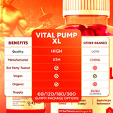 Syvor Vital Pump XL Chewable Gummies nutritional information