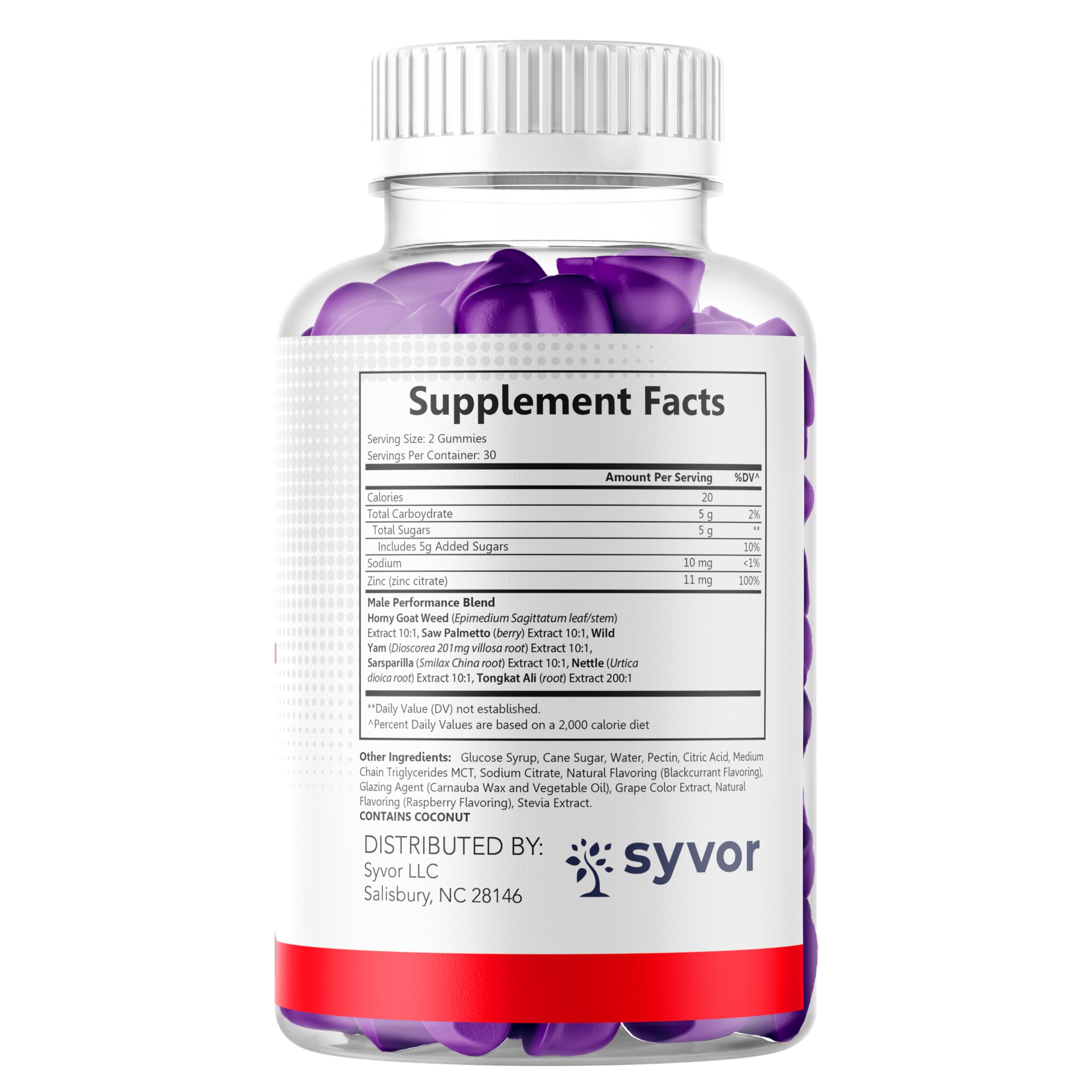 Syvor Vital Pump XL Chewable Gummies opened bottle with gummies