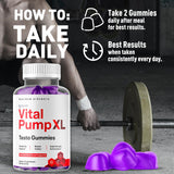 Syvor Vital Pump XL Chewable Gummies with a measuring spoon
