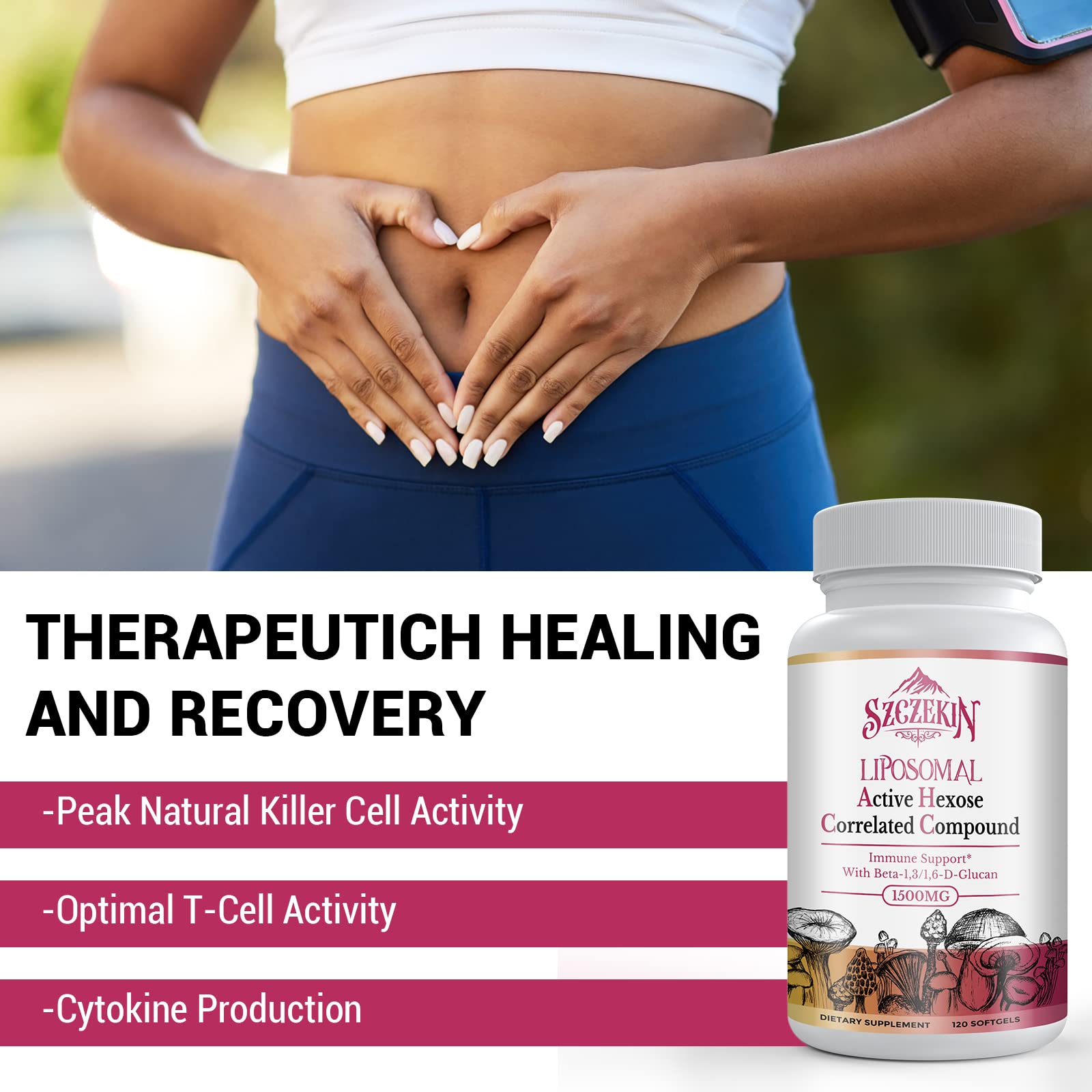SZCZEKIN Liposomal Active Hexose Correlated Compound Supplement packaging