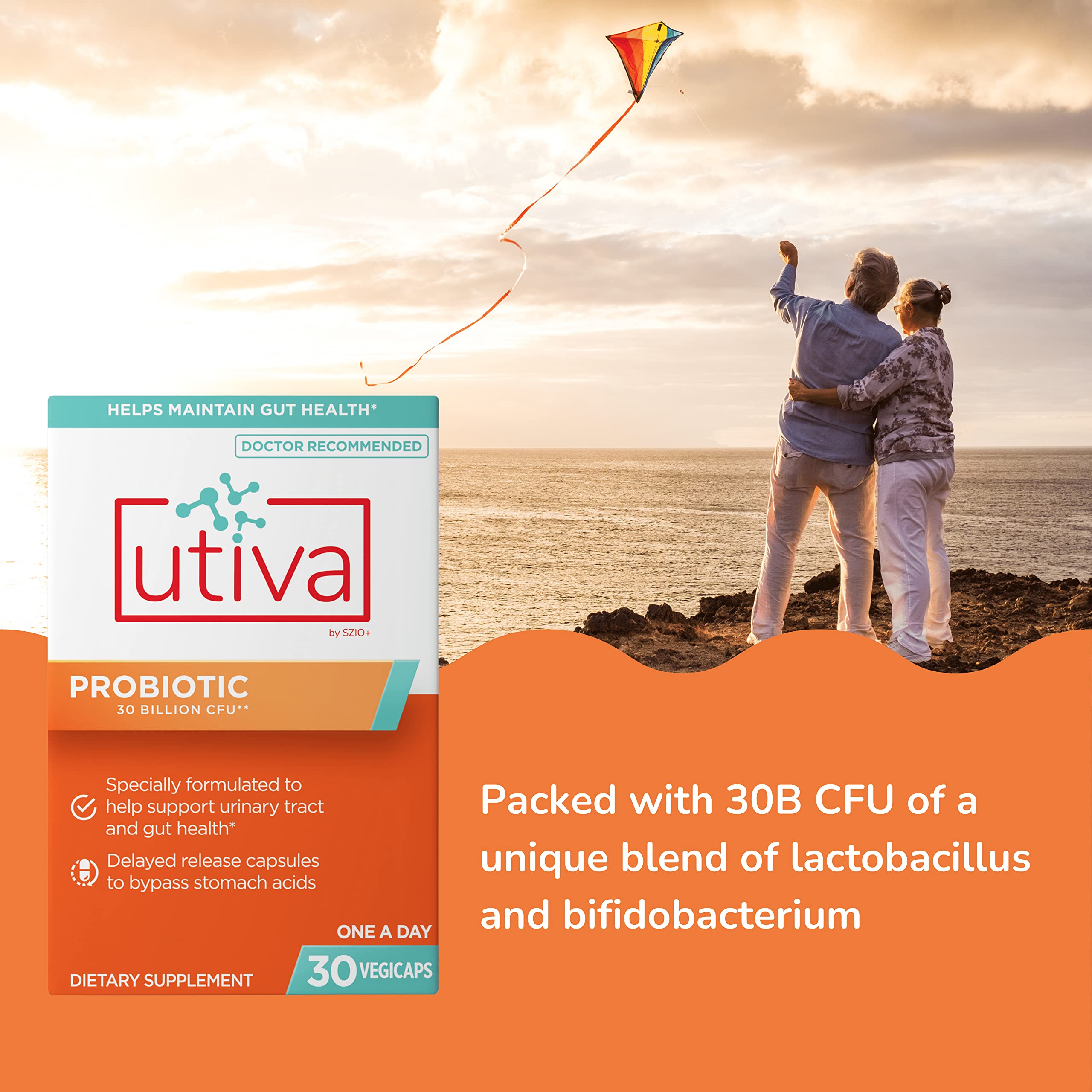 Szio+ Utiva Probiotic Supplement ingredients list