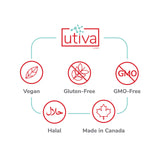 Szio+ Utiva Probiotic Supplement packaging details