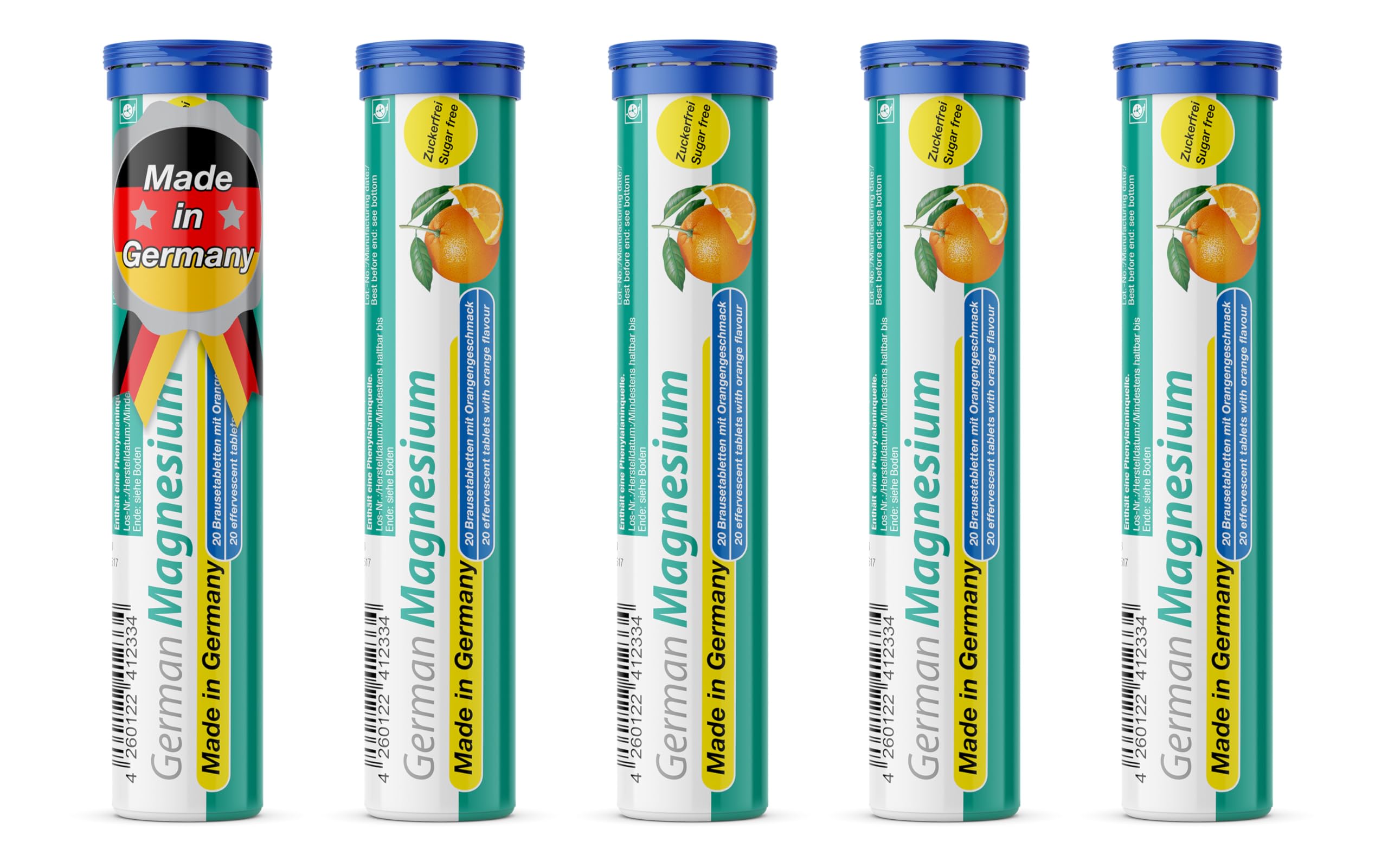 T&D Magnesium Oxide Effervescent Tablets front view with packaging
