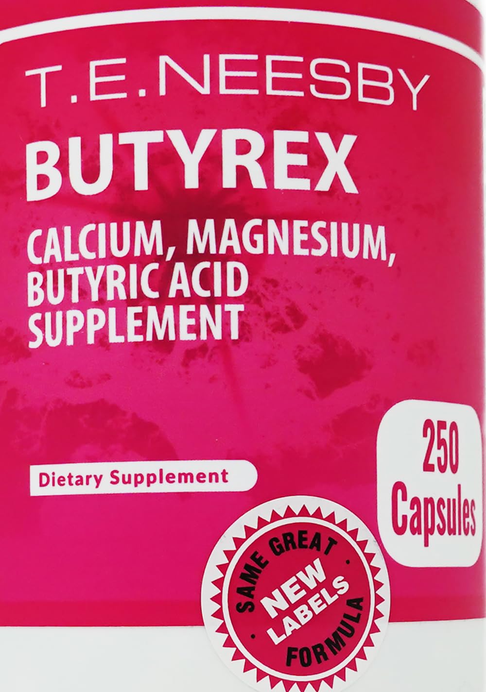 T.E.Neesby Butyrex Cal/Mag 600 mg capsule close-up
