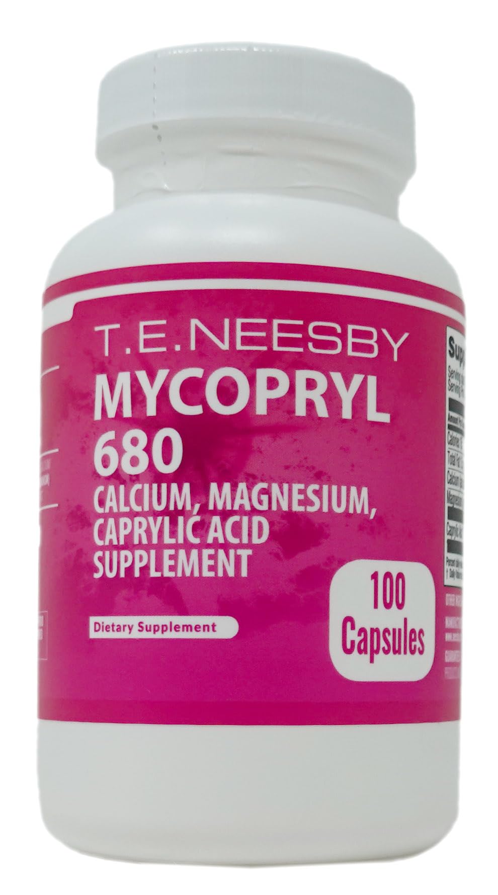 T.E.Neesby Mycopryl 680 magnesium capsules front view