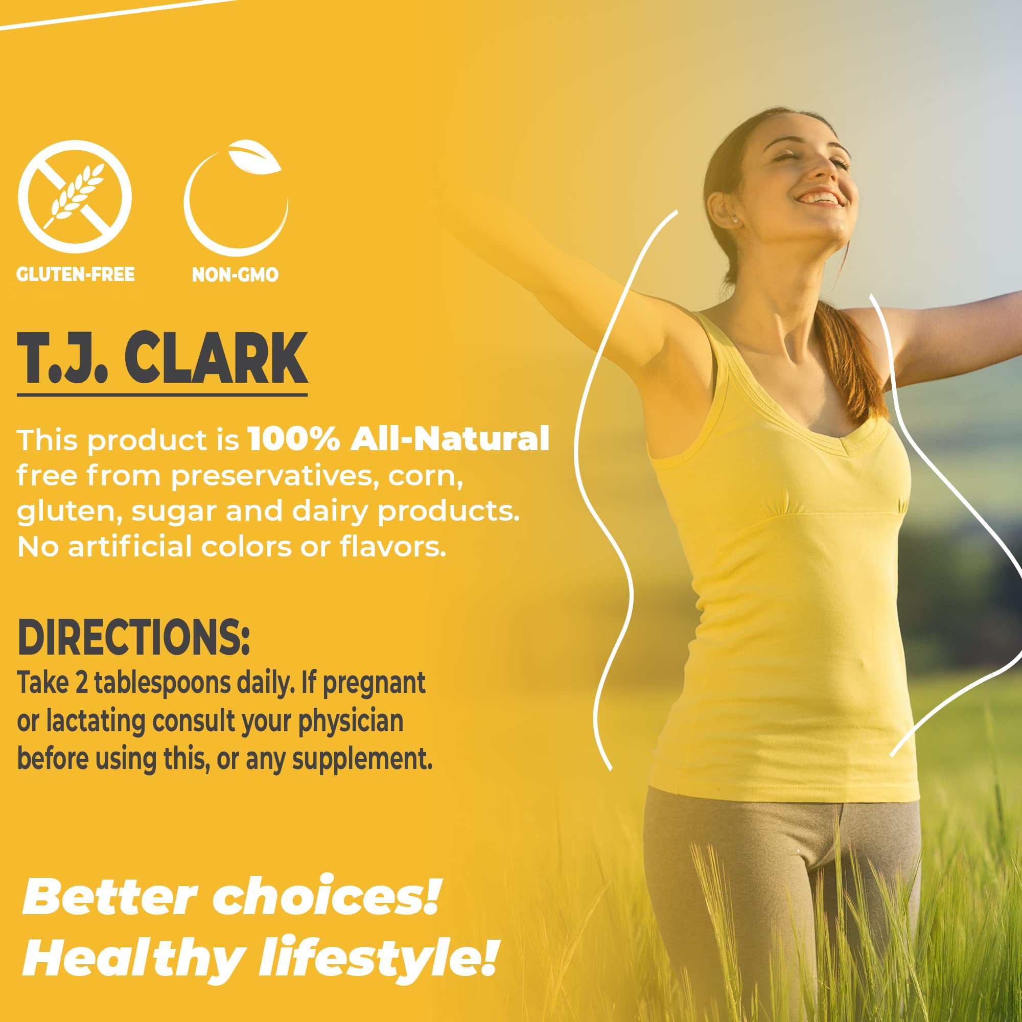 T.J. Clark Colloidal Silver Supplement back view with ingredient list