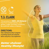 T.J. Clark Colloidal Silver Supplement back view with ingredient list
