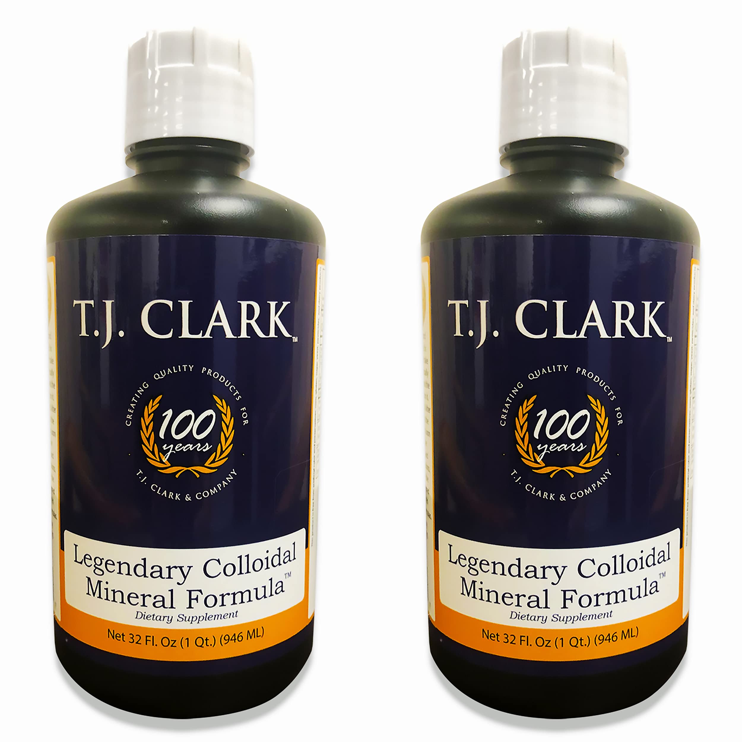 T.J. Clark Colloidal Silver Supplement front view with label