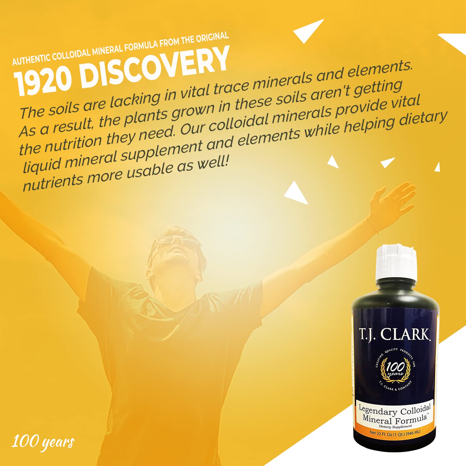 T.J. Clark Colloidal Silver Supplement showing liquid texture