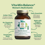 Tablets of PURE SYNERGY Women’s Multivitamin on a surface