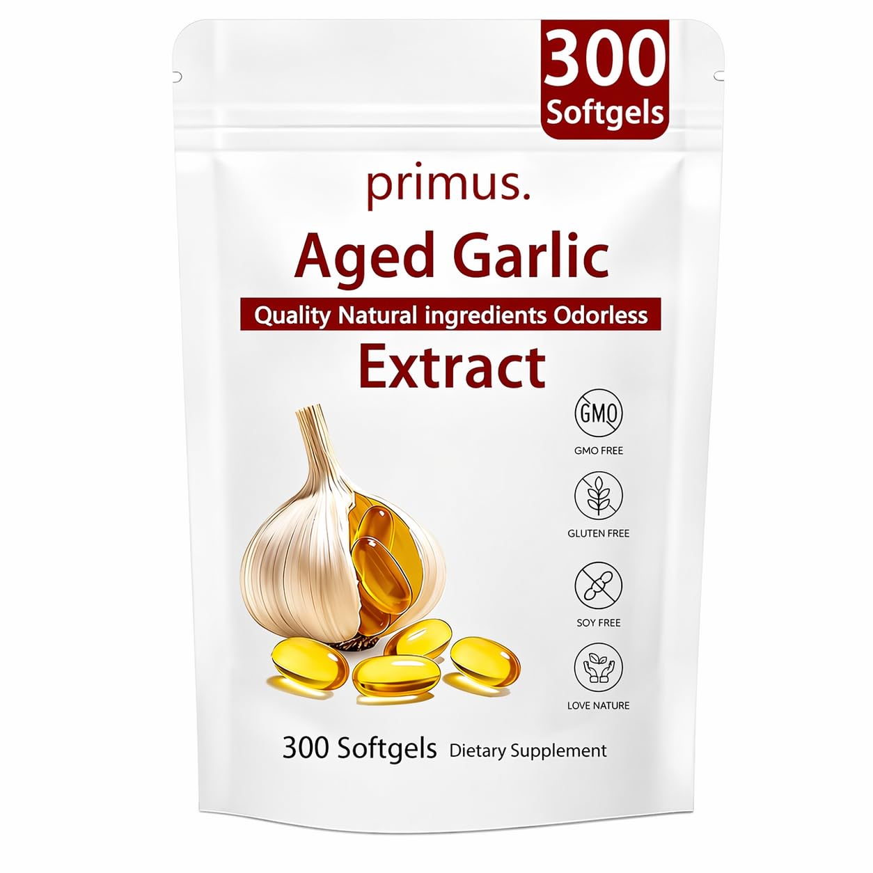 TAFUTY Odorless Garlic Softgels 150g front view