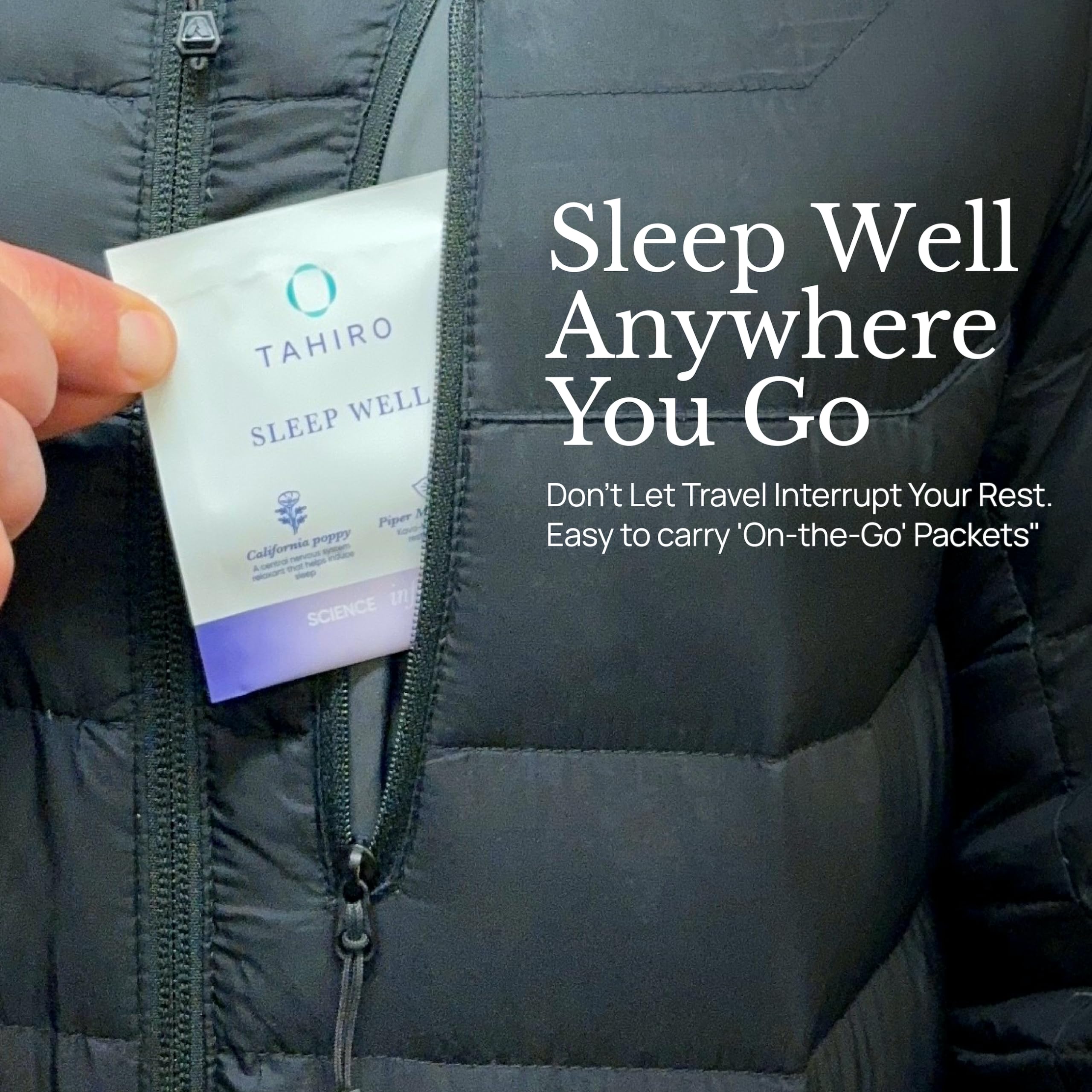 TAHIRO Sleep Well Capsules packaging dimensions