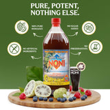 Tahiti Trader Noni Juice Organic 100% Pure 907g with noni fruit