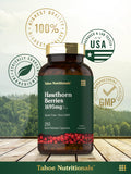 Tahoe Nutritionals Hawthorn Berry capsules in a lifestyle setting