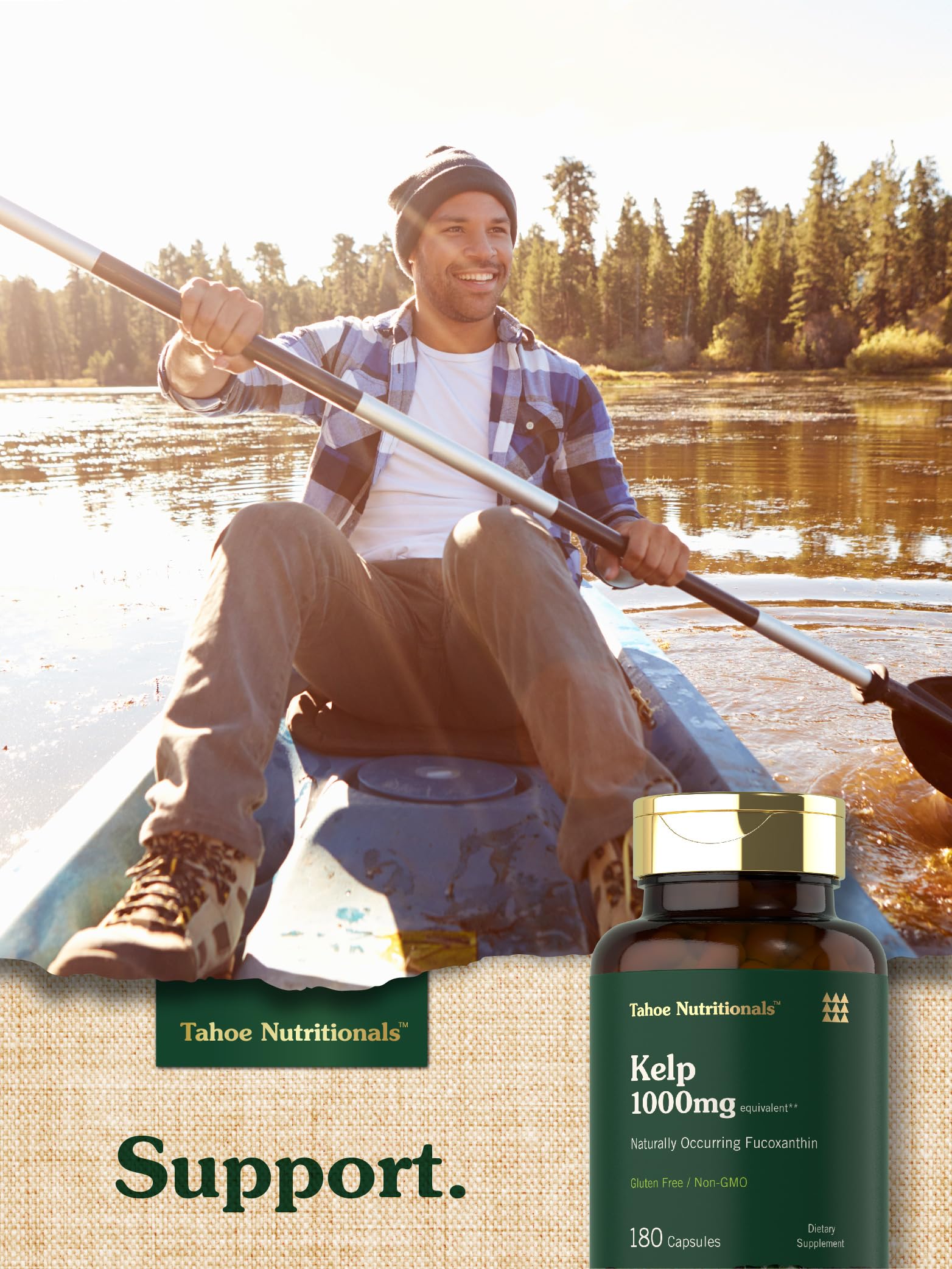 Tahoe Nutritionals Kelp Iodine Supplement 100g lifestyle scene