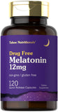 Tahoe Nutritionals Melatonin 12 mg 120 capsules front view