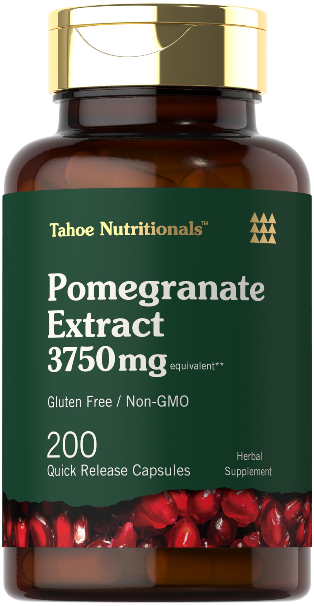 Tahoe Nutritionals Pomegranate Extract Capsules front view
