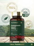 Tahoe Nutritionals Pomegranate Extract Capsules with pomegranate fruit