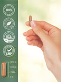 Tahoe Nutritionals Turmeric Curcumin Capsules on a wooden table