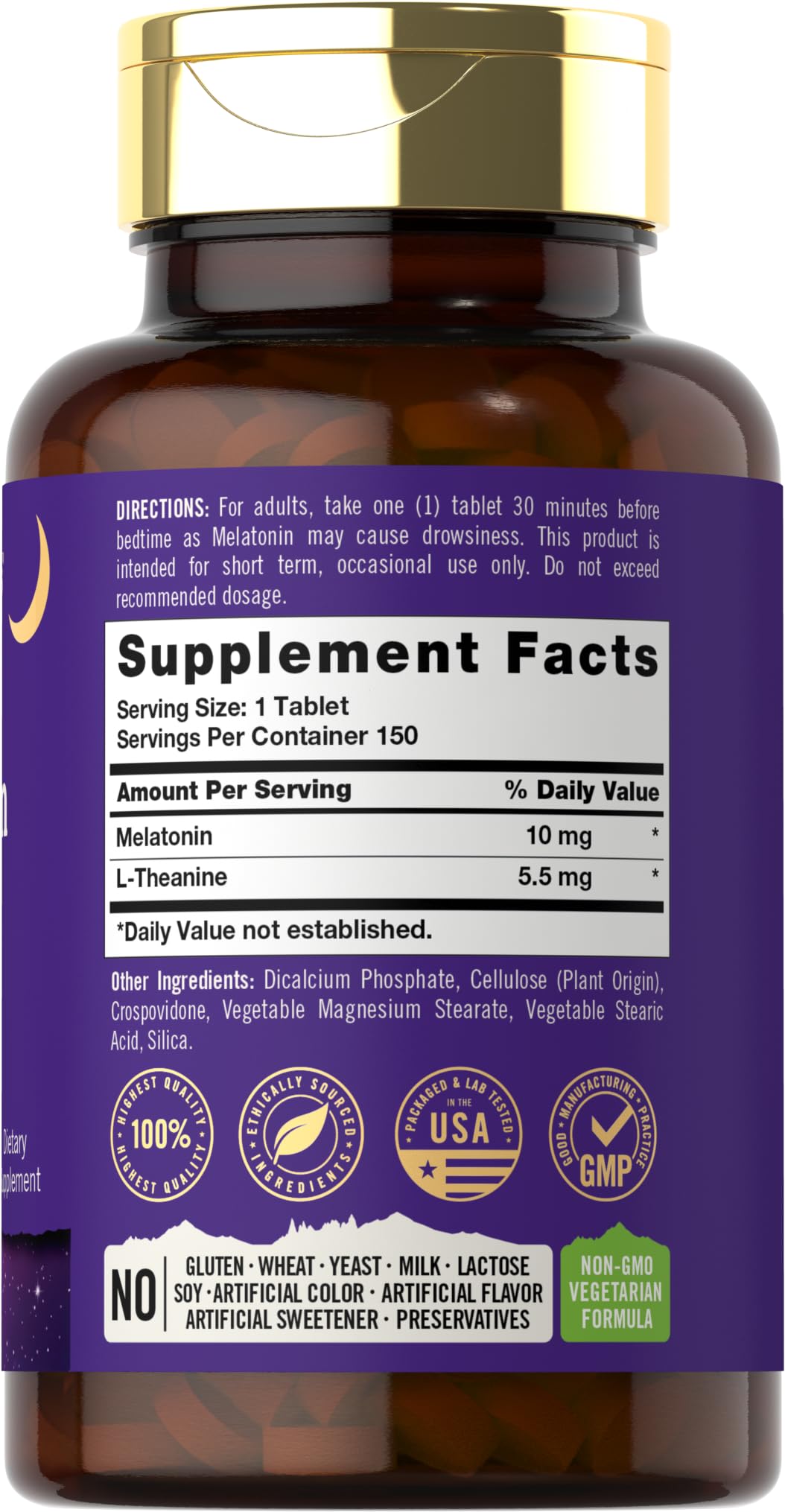 Tahoe Nutritionals Ultra Melatonin 10mg tablets packaging