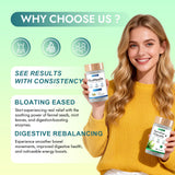 TakTuqa Multi-Enzymes Supplement with a glass of water