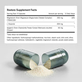 Tally Health Restore Melatonin-Free 90 Capsules on a wooden table