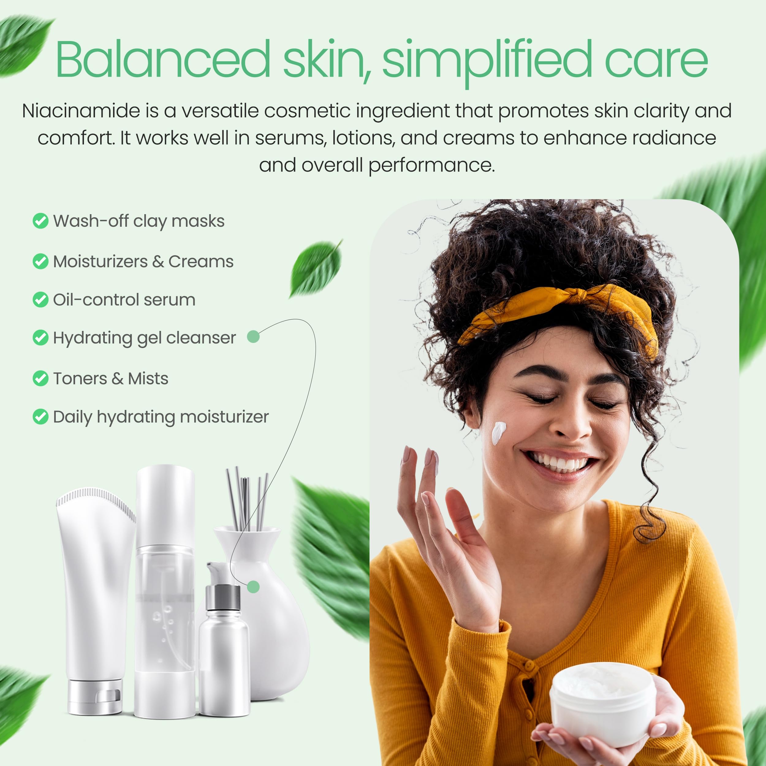 Talsen Chemicals Niacinamide Powder texture close-up