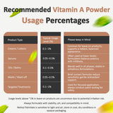 Talsen Chemicals Vitamin A Powder in a clear container